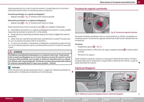 ŠKODA Roomster MANUAL DE UTILIZARE