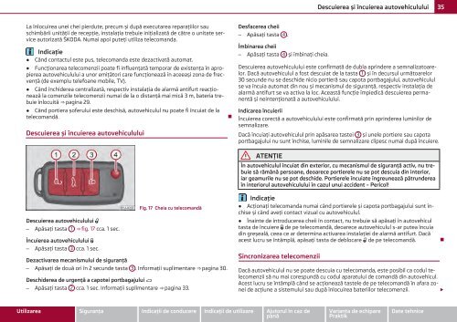 ŠKODA Roomster MANUAL DE UTILIZARE