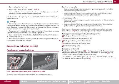 ŠKODA Roomster MANUAL DE UTILIZARE