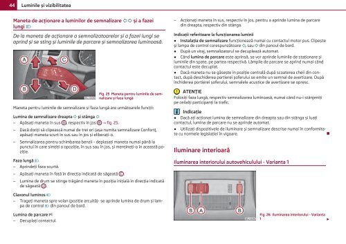 ŠKODA Roomster MANUAL DE UTILIZARE