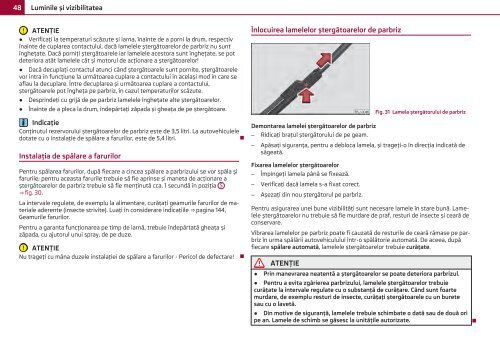 ŠKODA Roomster MANUAL DE UTILIZARE