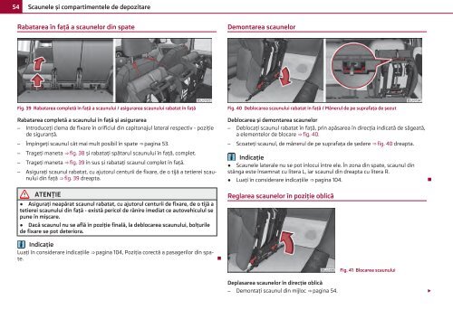 ŠKODA Roomster MANUAL DE UTILIZARE