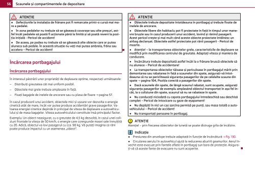 ŠKODA Roomster MANUAL DE UTILIZARE