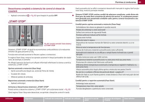 ŠKODA Roomster MANUAL DE UTILIZARE