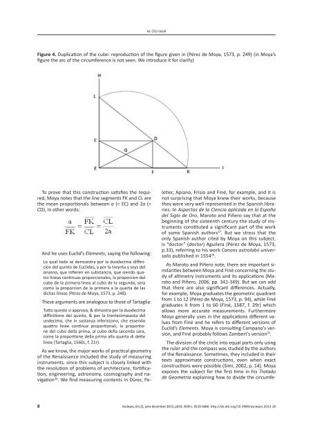 RENAISSANCE SOURCES OF JUAN PÉREZ DE MOYA’S GEOMETRIES