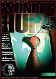 WUNDERHURE - DAS MAGAZIN (Warum ein kleiner Mord so schwierig ist)