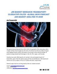 JSB Market Research: PharmaPoint: Ulcerative Colitis - Global Drug Forecast and Market Analysis to 2022