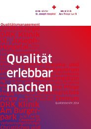 Qualität erlebbar machen - Qualitätsbericht 2014 BP JoHo