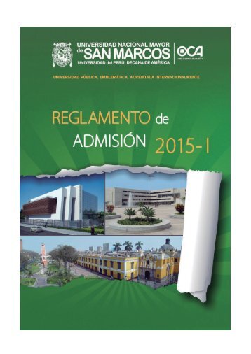 PROSPECTO SAN MARCOS 2015-I
