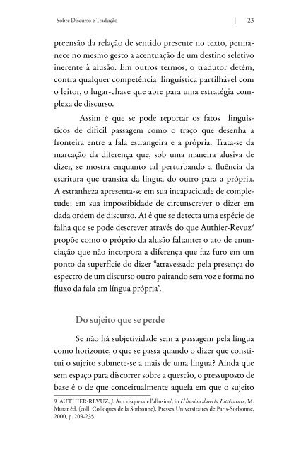 sobre discurso e traducao 