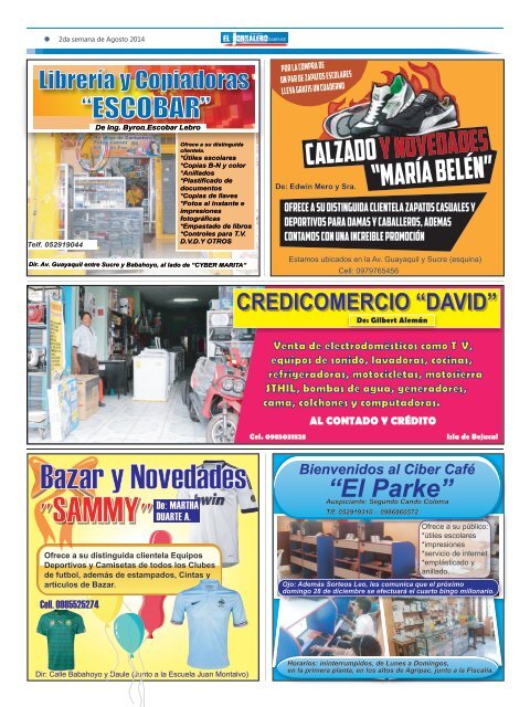 Edición 14 del Semanario EL JORNALERO BABENSE.