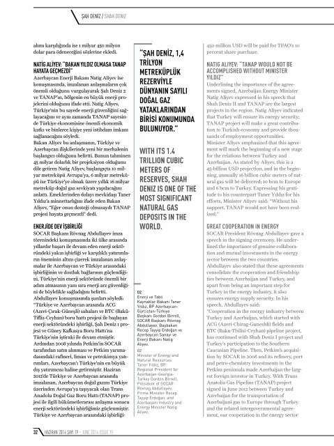 Hazar World - Sayı: 19 - Haziran 2014