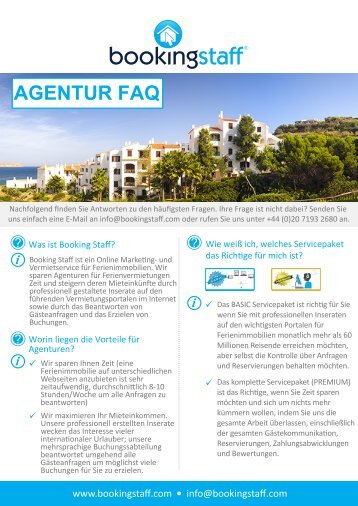 AGENTUR FAQ