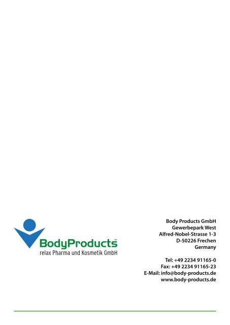 Industriekatalog BodyProducts