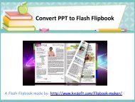 Convert PPT to Flash Flipbook