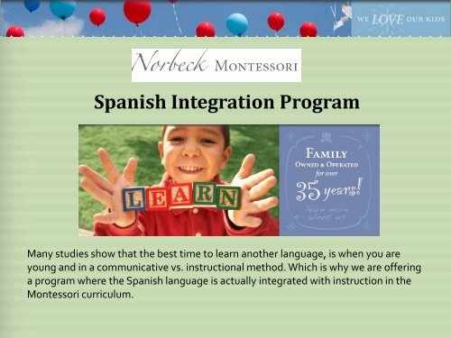 Spanish Integration Program