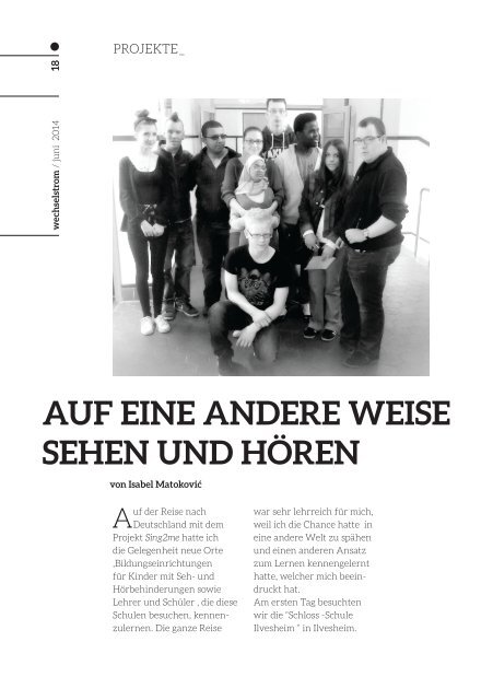 wechselstrom - Ausgabe No°2 Juni 2014