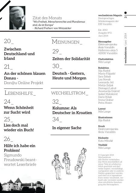 wechselstrom - Ausgabe No°2 Juni 2014