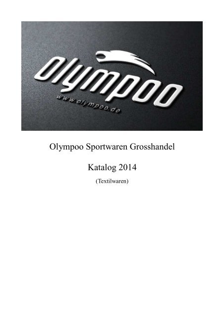 Olympoo Sportwaren Grosshandel Katalog 2014