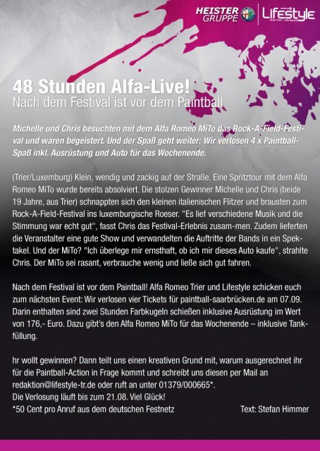 Fahrtenbuch 48 Stunden Alfa - Live Alfa Romeo MiTo