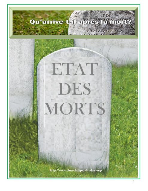 ETAT DES MORTS
