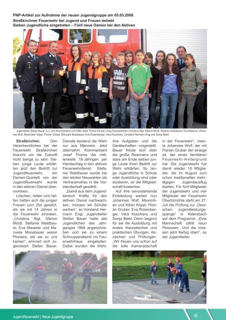 Stand 31.12.2008 - Freiwillige Feuerwehr Straßkirchen