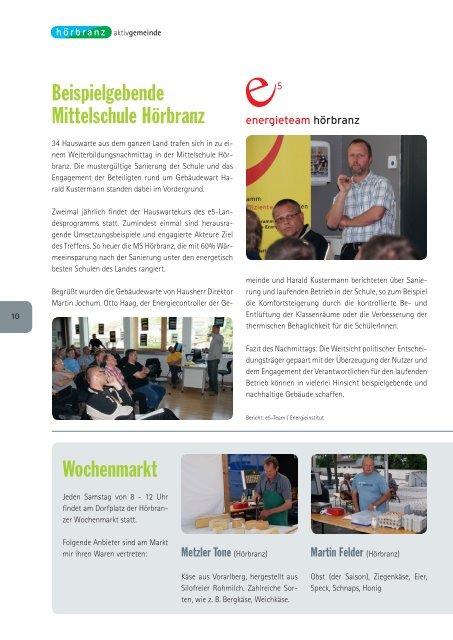 Hörbranz aktiv - Juni 2011 - Spiel- und Freiraumkonzept