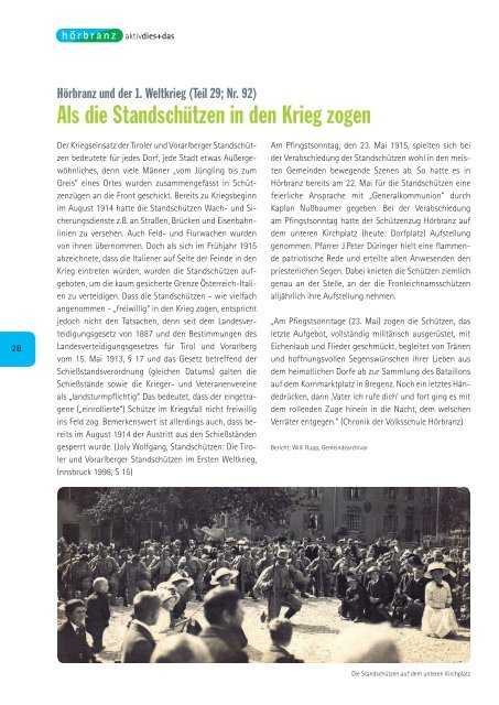 Hörbranz aktiv - Februar 2012 - Neujahrsempfang