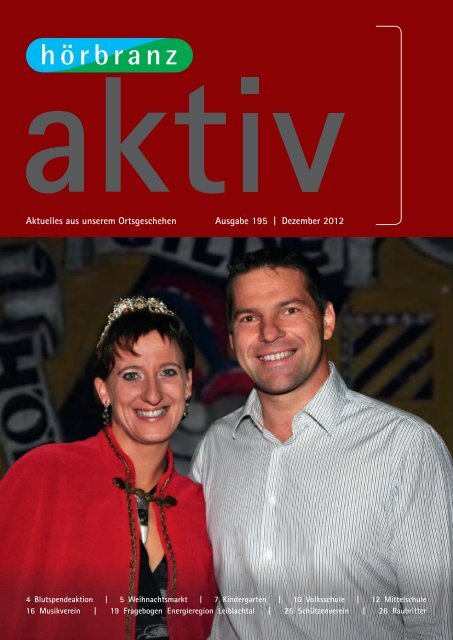 Hörbranz aktiv - Dezember 2012 - Blutspendeaktion