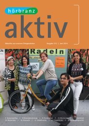 Hörbranz aktiv - Juni 2014 - Umweltwoche