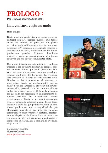 The Ruta Magazine Julio-Agosto 2014