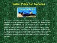 Notary Public San Francisco