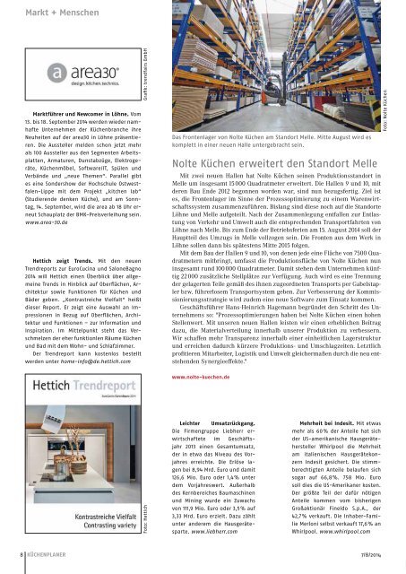 KÜCHENPLANER - Ausgabe 7/8 2014