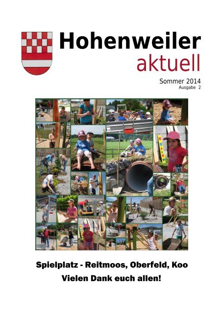 Hohenweiler aktuell - Sommer 2014