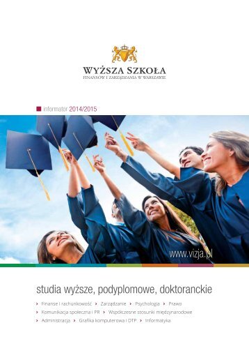 www.vizja.pl studia wyższe, podyplomowe, doktoranckie