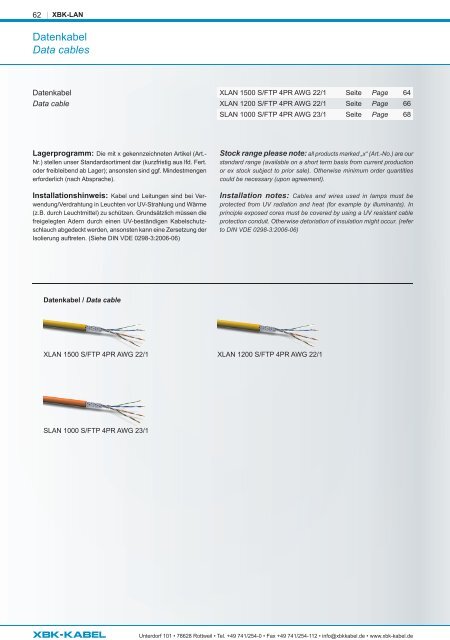 Produktkatalog/Product catalogue 2023