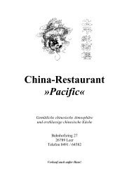 China-Restaurant »Pacific«