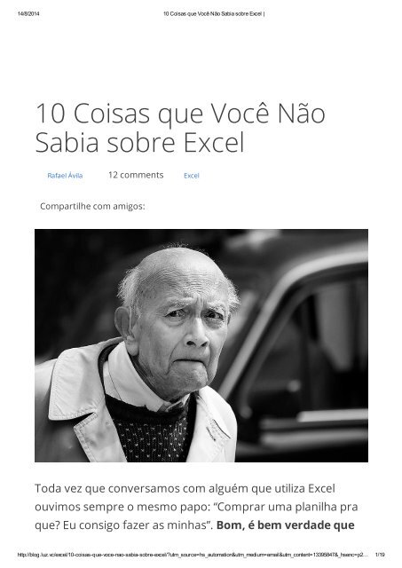 10 Coisas que Você Não Sabia sobre Excel