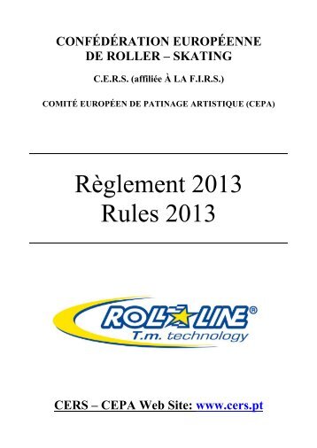 Règlement 2013 Rules 2013