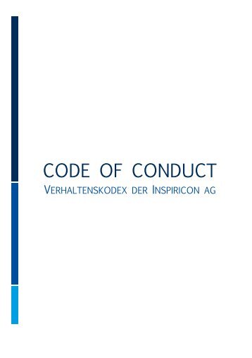 CODE OF CONDUCT