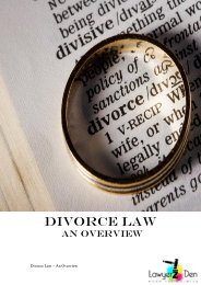 DIVORCE LAW