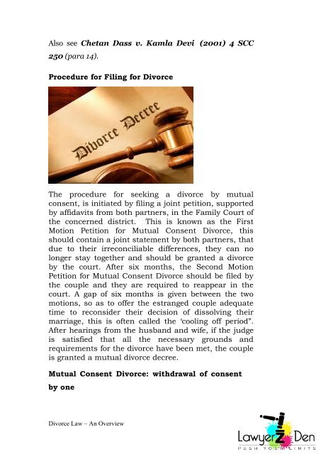 DIVORCE LAW