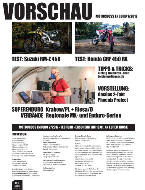  Motocross-Enduro Ausgabe 01/2017