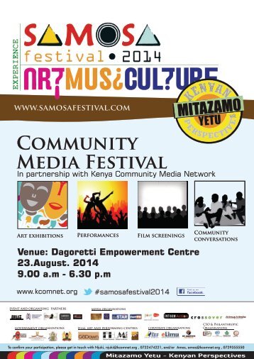 Samosa festival, community media festival posters