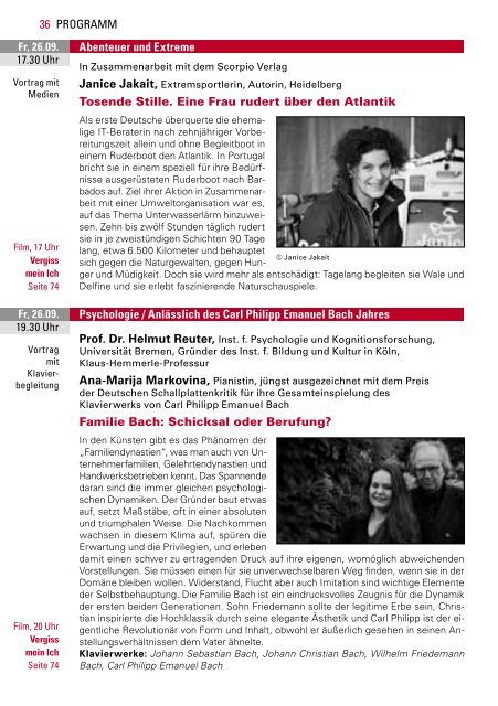 Urania Berlin e.V.- Programm September und Oktober 2014