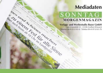 Mediadaten - Sonntagmorgen-Magazin