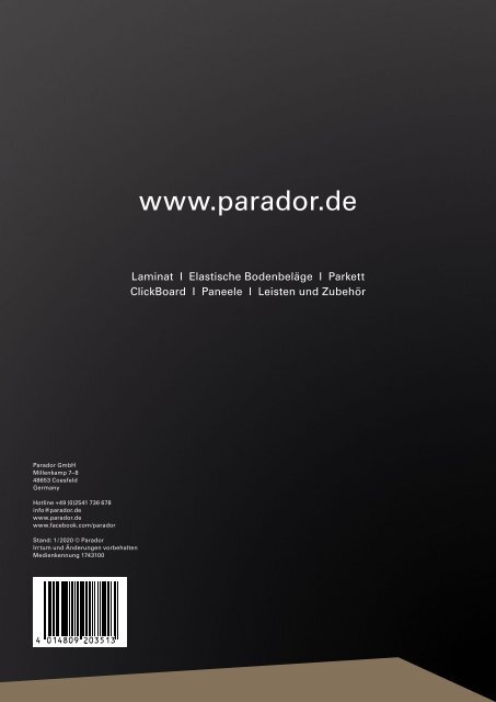 Parador - Clickboard und Paneele