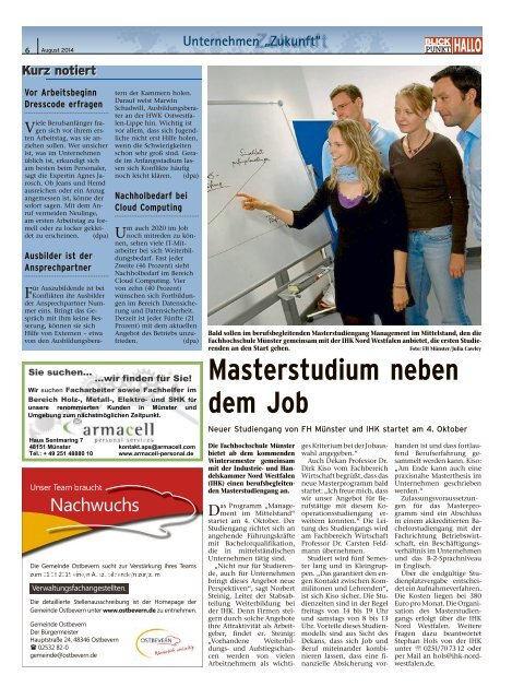 Unternehmen Zukunft Ahlen 02/2014