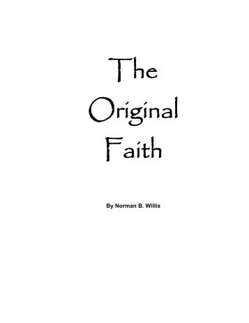 The Original Faith