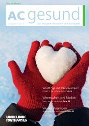 AC gesund - Das Magazin der Uniklinik RWTH Aachen